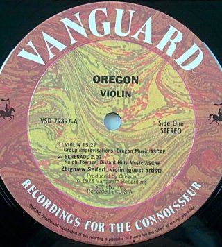 Vinilo LP Violin Oregon Vanguard VSD-79397