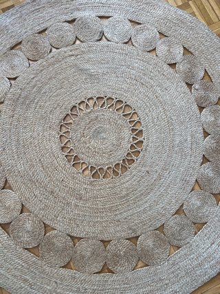 Alfombra Redonda Yute 113cm