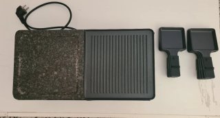 Plancha Eléctrica Raclette 2 en 1