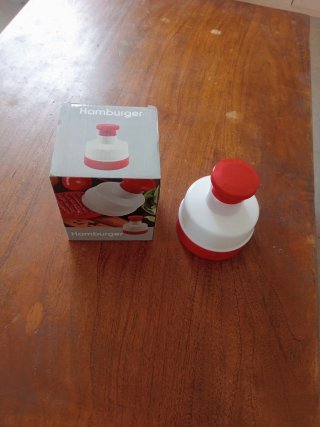 Molde Hamburguesas Plástico Rojo Blanco