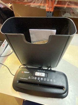 Trituradora Papel Alpina 190W Tarjetas