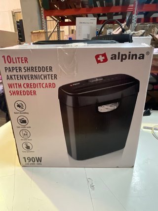 Trituradora Papel Alpina 190W Tarjetas