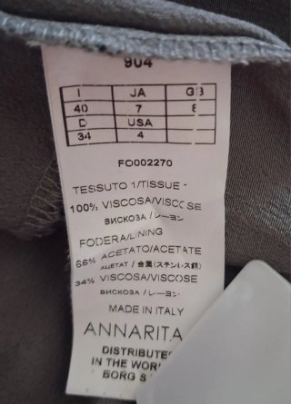 Pantaloni AnnaRitaN cavallo basso tg 40