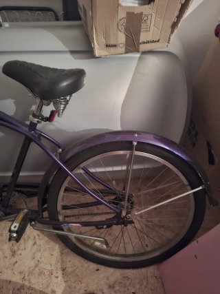 Bicicleta Morada Clásica