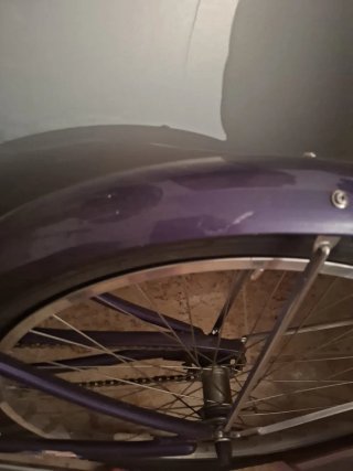 Bicicleta Morada Clásica