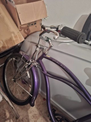 Bicicleta Morada Clásica