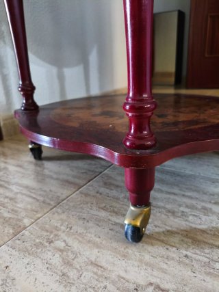 Globo terráqueo de mesa con ruedas, mueble bar