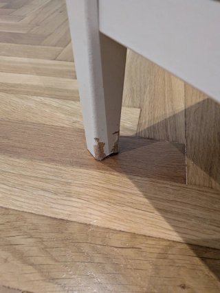 Consola LIATORP Ikea Blanca y Cristal