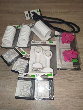 Lote de accesorios para cortinas nuevo estrenar