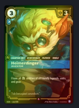 Heimerdinger Inventor - Tarjeta Coleccionable