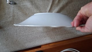 Fuente de porcelana decorada 35 cm. Nueva