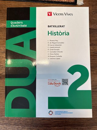 Història, 2 Batxillerat, Dual Quadern d'activitats