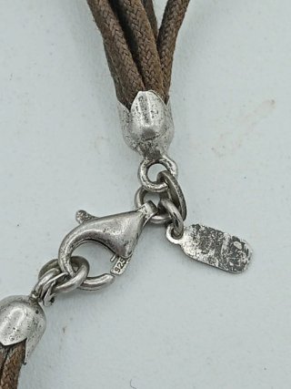 Collana Argento 925 con ciondolo nero