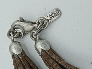 Collana Argento 925 con ciondolo nero