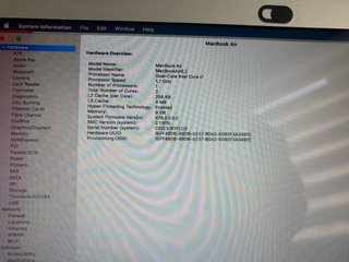 MacBook Air 13 (2013) i7/8GB/500GB