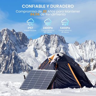 Panel Solar Monocristalino 12V 55W Callsun (Negro)