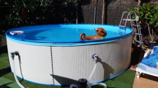 Piscina desmontable elevada