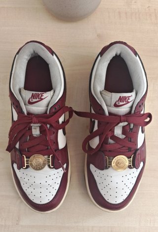 Zapatillas Nike, mujer, blanco, burdeos, t. 37.5