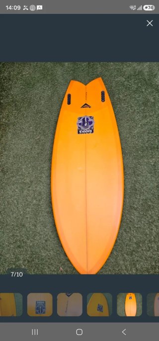 Tabla Surf Jim Banks Twin Fin 5'8