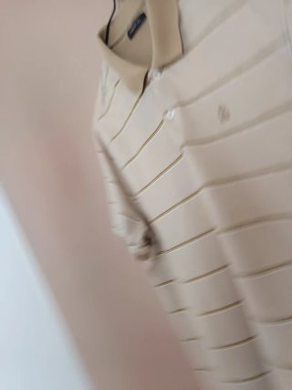 Polo Cortefiel Rayas Beige Talla L