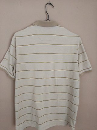 Polo Cortefiel Rayas Beige Talla L