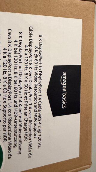 Cable 8k display port a display port de 3 m