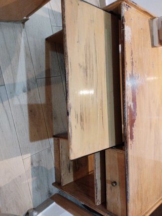 Estantería de madera vintage