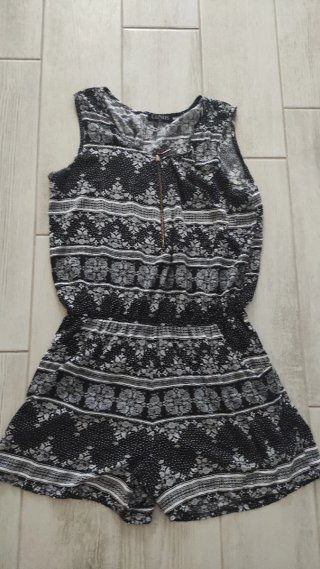 Vestito donna LUNOS fantasia bianco nero