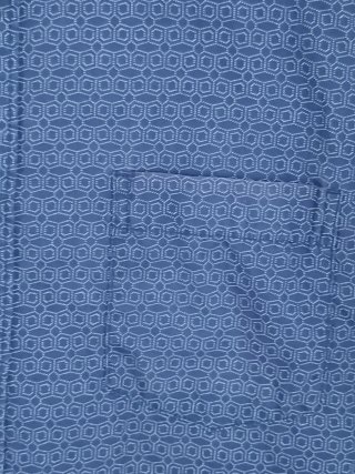 Camisa C&A Azul Estampada Manga Corta