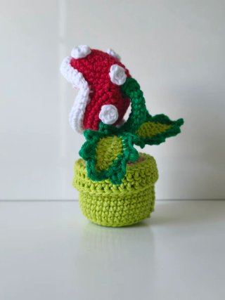 Muñeco amigurumi Planta Carnívora