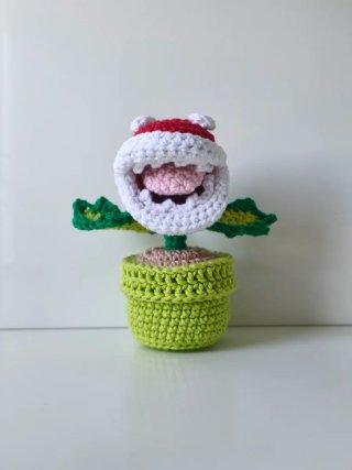 Muñeco amigurumi Planta Carnívora