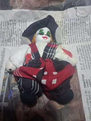 Pupazzo clown vintage