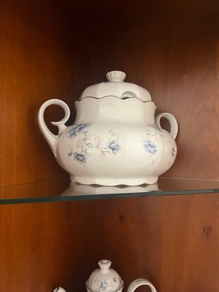 Santa Clara porcelana azul y blanco