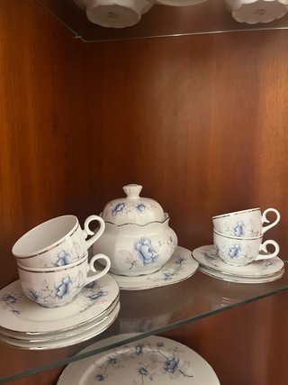 Santa Clara porcelana azul y blanco
