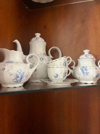 Santa Clara porcelana azul y blanco