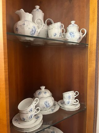 Santa Clara porcelana azul y blanco