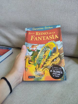 3 libros de Geronimo Stilton con olores