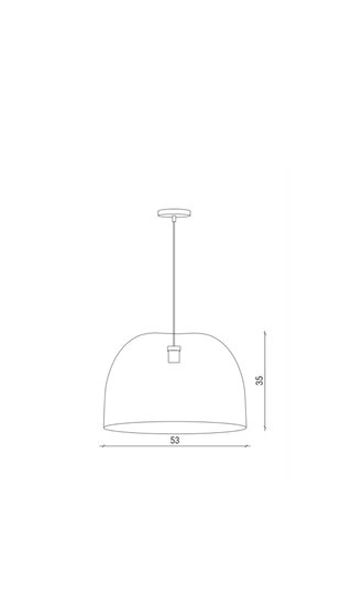 2 Lámparas de Techo ARC Negra Ø53 cm