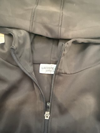 Conjunto Chándal Lacoste Negro y Gris