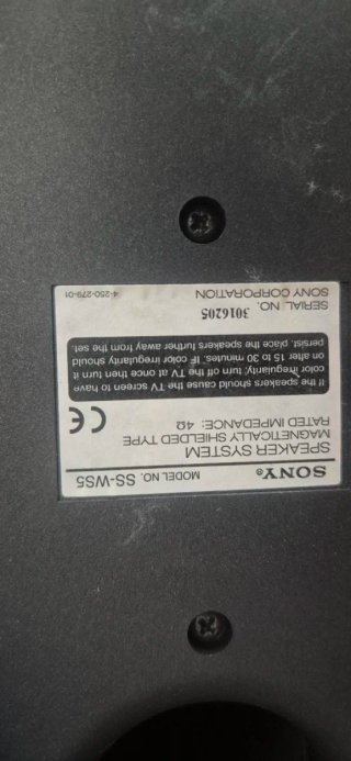 Subwoofer Sony Plata y Negro