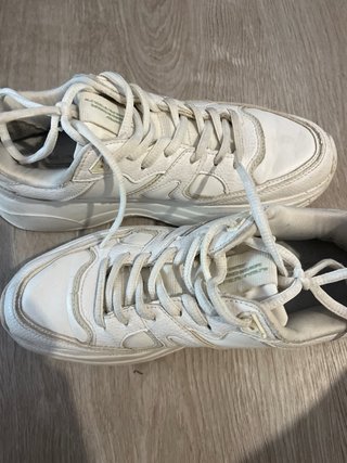 Zapatillas blancas plataforma talla 37