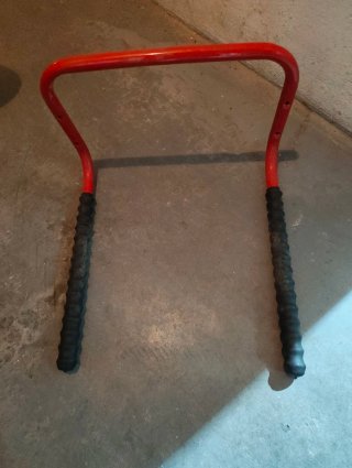 Soporte para bicicleta rojo