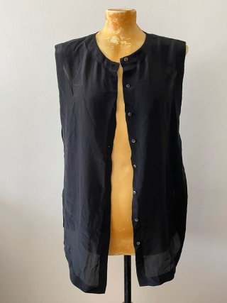 Massimo Dutti Blusa Negra Sin Mangas