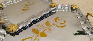 Conjunto 2 Bandejas Decorativas Florais
