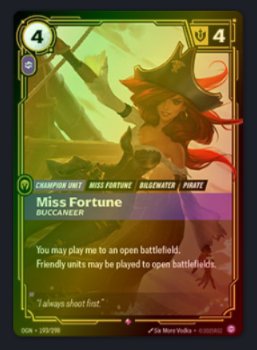 Miss Fortune Buccaneer (V.1 - Rara)