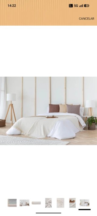 Colcha Multiusos 125x180cm Crema