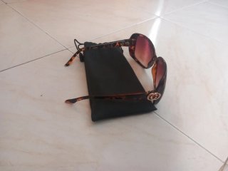 Funda para gafas marrones