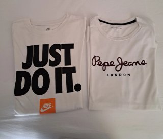 Lote 2 Camisetas Nike y Pepe Jeans Talla M