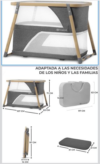Cuna de Viaje Kinderkraft SOFI Plegable