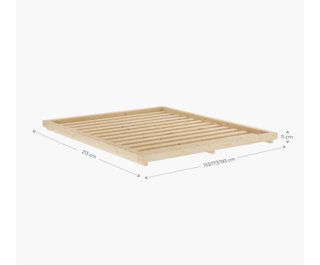 Cama de madera tatami
